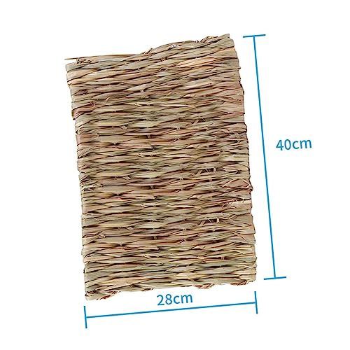 VICASKY Pet Nest aus Natürlichem Schilfrohr Handgefertigte Haustier Matte für Hamster Kaninchen Meerschweinchen Kälteisolierend und Zahnfreundlich Geeignet als Kuschelnest und Spielmatte VICASKY Pet Nest aus Natürlichem Schilfrohr Handgefertigte Haustier Matte für Hamster Kaninchen Meerschweinchen Kälteisolierend und Zahnfreundlich Geeignet als Kuschelnest und Spielmatte von VICASKY