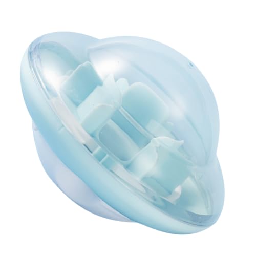 VICASKY Pet Slow Feeding Ball UFO Form für Katzen Interaktive Fressschüssel Blau Essen Verlangsamt für Gesunde Sorgt von VICASKY