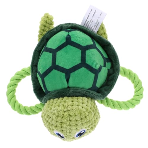 VICASKY Plüsch Schildkröten Kauspielzeug für Kleine Hunde Niedliches Quietschspielzeug Robustes Welpen Zahnpflege aus Weichem Beißfestem Material Fördert Aktivität und Stressabbau von VICASKY