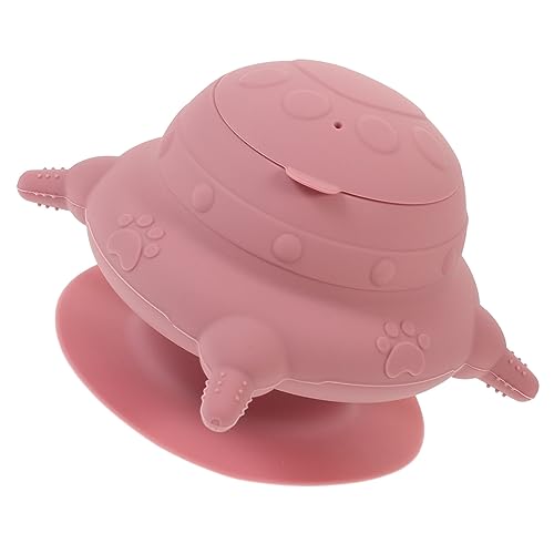 VICASKY Puppy Milk Feeder mit Nippeln für Mehrere Welpen und Katzen Futterstation mit Erhöhter Basis Leicht zu Reinigen und rutschfest für Neugeborene Haustiere Rosa Nippel von VICASKY