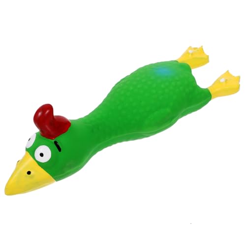 VICASKY Quietschendes Latex Hühnchen Kauspielzeug für Kleine Sicheres Beißspielzeug zur Zahnreinigung und Stressbewältigung für Unterwegs Hause VICASKY Quietschendes Latex Hühnchen Kauspielzeug für Kleine Sicheres Beißspielzeug zur Zahnreinigung und Stressbewältigung für Unterwegs Hause von VICASKY