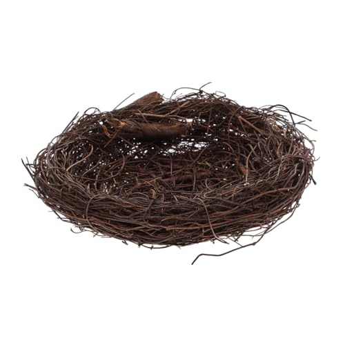 VICASKY Rattan Vogel Nest Deko Handgefertigt Natürliches Vogelnest Ornament Für Innen Außen Zimmer Schlafzimmer Wohnzimmer Büro Hängend Natürliche Zuchtdekoration VICASKY Rattan Vogel Nest Deko Handgefertigt Natürliches Vogelnest Ornament Für Innen Außen Zimmer Schlafzimmer Wohnzimmer Büro Hängend Natürliche Zuchtdekoration von VICASKY