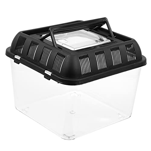 VICASKY Reptilien Fütterungsbox mit Handgriff Transparentes Transportbehälter für Schildkröten Spinnen und Kleine Reptilien Klarer Reptilienraum für Haustiere und Lebende Lebensmittel VICASKY Reptilien Fütterungsbox mit Handgriff Transparentes Transportbehälter für Schildkröten Spinnen und Kleine Reptilien Klarer Reptilienraum für Haustiere und Lebende Lebensmittel von VICASKY