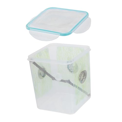 VICASKY Reptilien Futterbox Transparente Mantis Zuchtbox Insekten Terrarienbehälter Atmungsaktiv Vielseitig Einsetzbar für Spinnen Reinigen VICASKY Reptilien Futterbox Transparente Mantis Zuchtbox Insekten Terrarienbehälter Atmungsaktiv Vielseitig Einsetzbar für Spinnen Reinigen von VICASKY