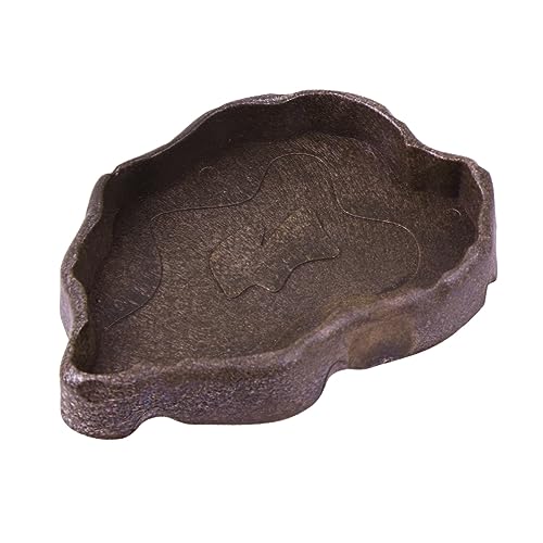 VICASKY Schildkröten Eidechsen Futternapf Aus Harz Praktische Wasserschale Für Reptilien Kleine Futter Snackschale Kompakte s Für Haustiere Tiefbraun VICASKY Schildkröten Eidechsen Futternapf Aus Harz Praktische Wasserschale Für Reptilien Kleine Futter Snackschale Kompakte s Für Haustiere Tiefbraun von VICASKY