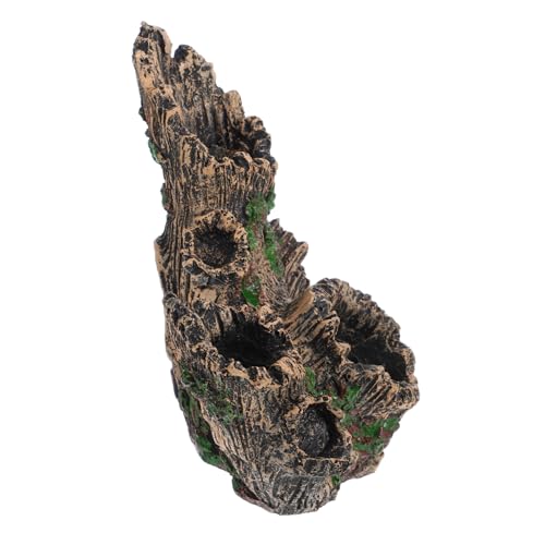 VICASKY Resin Aquarium Baumstamm mit Natürlichem Porenstumpf Künstlicher Fischversteck Höhle Dekoratives Fischterrarium Versteck Langlebige Landschaftsdekoration für Aquarium und VICASKY Resin Aquarium Baumstamm mit Natürlichem Porenstumpf Künstlicher Fischversteck Höhle Dekoratives Fischterrarium Versteck Langlebige Landschaftsdekoration für Aquarium und von VICASKY