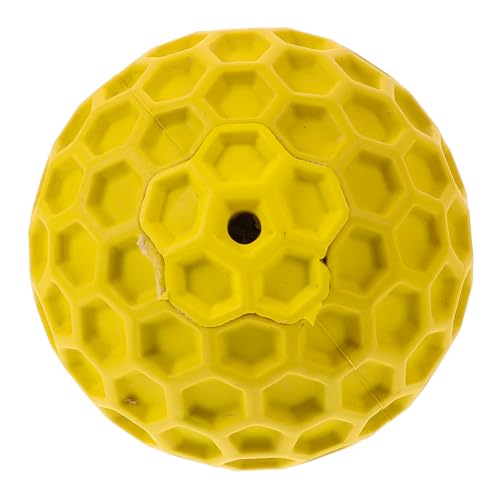 VICASKY Robustes Quietschspielzeug Hund Kauspielzeug Ball für Kleine Hunde Welpen Geräuschaktives Langlebiges Hundespielzeug zur Zahnpflege und Interaktivem Training und Zufällige Farbe von VICASKY