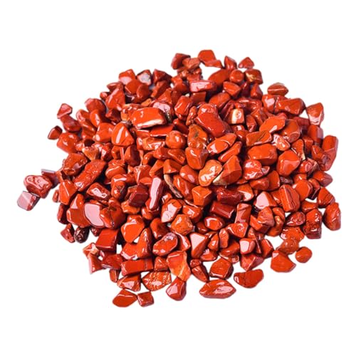 VICASKY Rote Jaspis Aquarium Steine Dekorative Fischbecken Kieselsteine Naturstein Dekoration für Aquarien und Pflanzgefäße Leicht und Glatt Natürliches Design von VICASKY