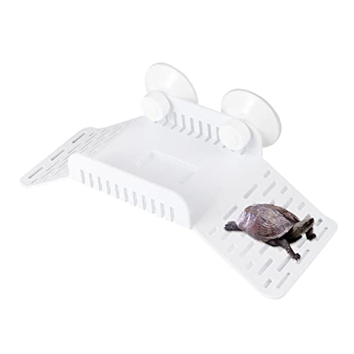 VICASKY Schildkröten Kletterplattform aus Kunststoff Starke Saugnäpfe Basking Rampe für Aquarium Terrarium Multifunktionale Kletterleiter für Wasserschildkröten Einfache von VICASKY