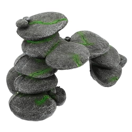 VICASKY Schildkröten Versteck Plattform Resin Terrarien Dekoration Lebensnah Simulierte Kieselsteine Basking Plattform für Aquarium Wasserschildkröten Terrarium Zubehör VICASKY Schildkröten Versteck Plattform Resin Terrarien Dekoration Lebensnah Simulierte Kieselsteine Basking Plattform für Aquarium Wasserschildkröten Terrarium Zubehör von VICASKY