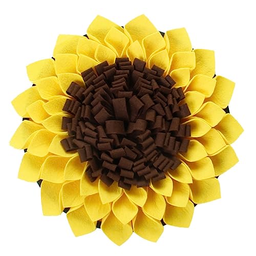 VICASKY Schnüffelmatte für Hunde Kreative Sonnenblume rutschfeste Futtermatte zur Langsamen Fressens für Training für Haustiere VICASKY Schnüffelmatte für Hunde Kreative Sonnenblume rutschfeste Futtermatte zur Langsamen Fressens für Training für Haustiere von VICASKY