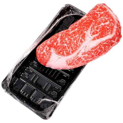 VICASKY Simuliertes Steak Kauspielzeug für Interaktives Haustierspielzeug Oxford Design Quietschfunktion von VICASKY