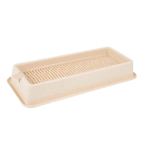 VICASKY Soilless Hydroponic Cat Grass Planter Box aus Kunststoff Leicht und Große Pflanzfläche Einfache für Heimgebrauch Fördert Optimales Wachstum von Katzengras von VICASKY
