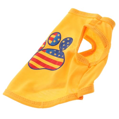 VICASKY Sommerliches Hundeshirt mit Us Flaggen Print Ärmellose Atmungsaktive Weste für Kleine Hunde Süßes Party Haustierkostüm Leichtes Sommerkleidungsstück für Welpen VICASKY Sommerliches Hundeshirt mit Us Flaggen Print Ärmellose Atmungsaktive Weste für Kleine Hunde Süßes Party Haustierkostüm Leichtes Sommerkleidungsstück für Welpen von VICASKY