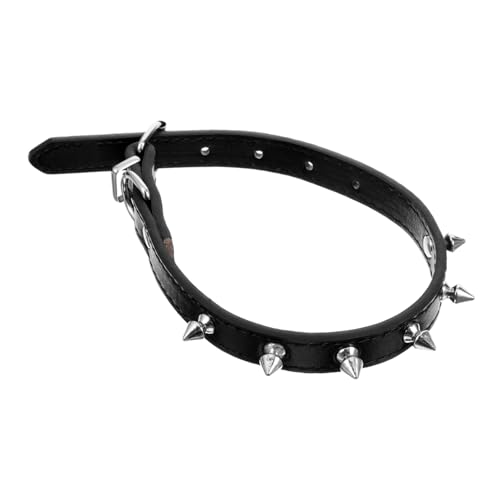 VICASKY Spike Hundehalsband Aus Strapazierfähigem Material Verstellbar Für Kleine Haustiere Stilvolles Spike Für Auffällige Outfits Für Und Partys von VICASKY