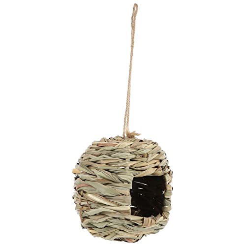 VICASKY Straw Woven Bird Nest für Vögel Natürliches Nistmaterial Hängendes Vogelhaus für Garten und Büro Atmungsaktives und Starkes Design für Kleine Vögel und Zierpflanzen VICASKY Straw Woven Bird Nest für Vögel Natürliches Nistmaterial Hängendes Vogelhaus für Garten und Büro Atmungsaktives und Starkes Design für Kleine Vögel und Zierpflanzen von VICASKY