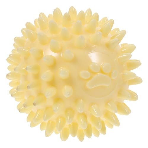VICASKY TPR Hundespielzeug Ball mit Stacheln Langlebiges Kauspielzeug für Welpen und Hunde Interaktives Beißspielzeug zur Zahnpflege und Beschäftigung Lustiges Haustierzubehör Gelb VICASKY TPR Hundespielzeug Ball mit Stacheln Langlebiges Kauspielzeug für Welpen und Hunde Interaktives Beißspielzeug zur Zahnpflege und Beschäftigung Lustiges Haustierzubehör Gelb von VICASKY
