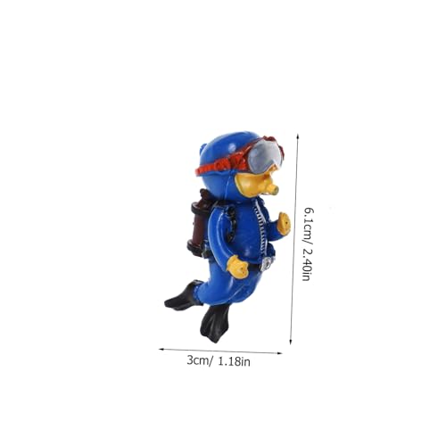 VICASKY Taucher Aquarium Deko PVC Langlebig Schwimmend Realistisch für Fischbecken Sichere Aquarien Dekoration Kleine Taucher Figuren für DIY Unterwasserwelt von VICASKY