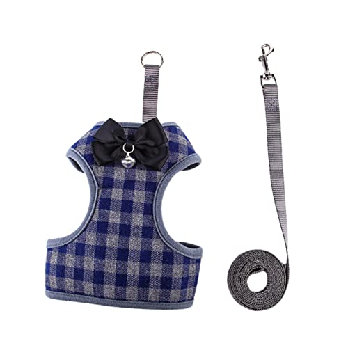 VICASKY Teiliges Hundekostüm Set mit Leine Blau S Atmungsaktive Weste mit Verstellbarem Halsband und Glocke für Kleine Hunde VICASKY Teiliges Hundekostüm Set mit Leine Blau S Atmungsaktive Weste mit Verstellbarem Halsband und Glocke für Kleine Hunde von VICASKY