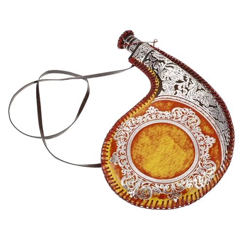 VICASKY Traditionelle Wasserflasche aus mit Riemen Antiker Weinbeutel für Outdoor Aktivitäten Leicht und Tragbar für Camping und Reisen VICASKY Traditionelle Wasserflasche aus mit Riemen Antiker Weinbeutel für Outdoor Aktivitäten Leicht und Tragbar für Camping und Reisen von VICASKY