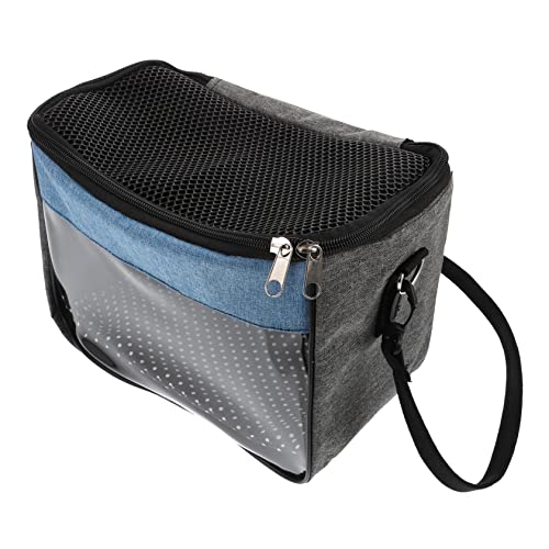 VICASKY Tragbare Hamster Transporttasche aus Atmungsaktivem Material Robuste Haustier Handtasche für Meerschweinchen Chinchilla Eichhörnchen und Igel für Outdoor Einsatz Blau von VICASKY