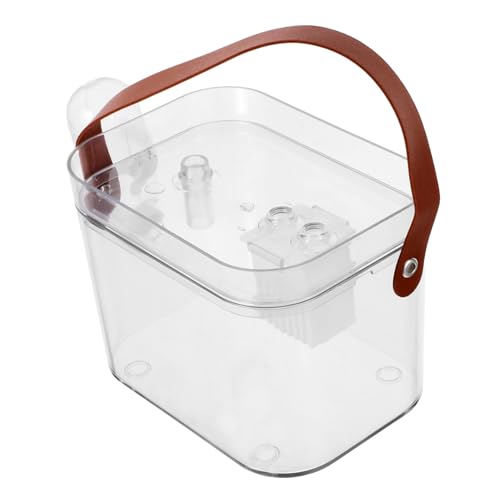 VICASKY Tragbarer Hamsterkäfig mit Wasserflasche Transporter für Kleintiere für Reisen und Outdoor Aktivitäten Sicherer für Hamster und Zuckersäugetiere VICASKY Tragbarer Hamsterkäfig mit Wasserflasche Transporter für Kleintiere für Reisen und Outdoor Aktivitäten Sicherer für Hamster und Zuckersäugetiere von VICASKY