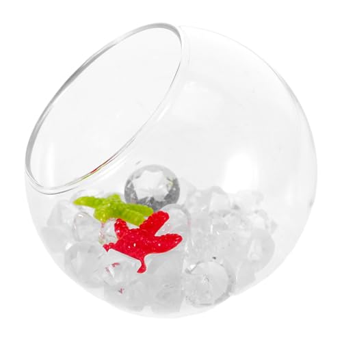 VICASKY Transparente Glas-Aquarium-versteckhöhle mit Muschel und Strasssteinen Betta-Fisch und Garnelen Schutzhaus Robustes Shrimp-zuchtversteck für Fischbecken-Dekoration VICASKY Transparente Glas-Aquarium-versteckhöhle mit Muschel und Strasssteinen Betta-Fisch und Garnelen Schutzhaus Robustes Shrimp-zuchtversteck für Fischbecken-Dekoration von VICASKY