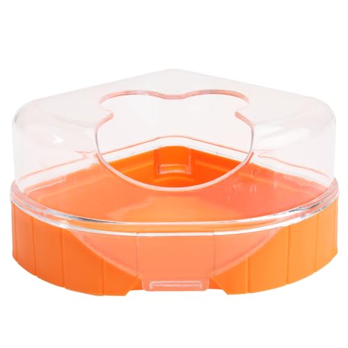 VICASKY Transparente Hamster Bade Toilette aus Strapazierfähigem Kompakt und Geruchsneutral Praktisches Hamster Badebecken für Kleine Kleintiere Geeignet als Pflegeleichtes Hamsterzubehör von VICASKY