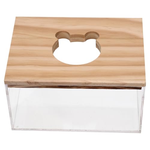 VICASKY Transparente Hamster Sandbadbox aus Robustem Multifunktional als Badewanne und Toilette für Kleine Haustiere Wiederverwendbar Einfach zu Reinigen und Geeignet für Hamster Mäuse von VICASKY