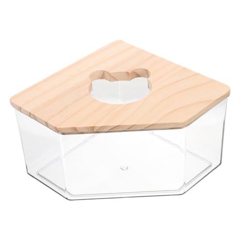 VICASKY Transparente Hamster badebox Multifunktionales Sandbad und Toilette für Kleine Haustiere Glatte Kanten für Sichere Nutzung Einfache Reinigung Zubehör für Hamster und Kleintiere von VICASKY