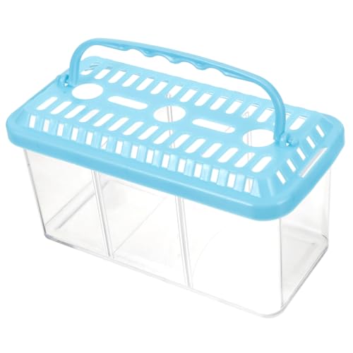 VICASKY Fischisolationsbox Mit Trennwand Transparente Zuchtbox Für Garnelen Und Fische Aquariumzubehör Für Einfache Lagerung Und Transport von VICASKY