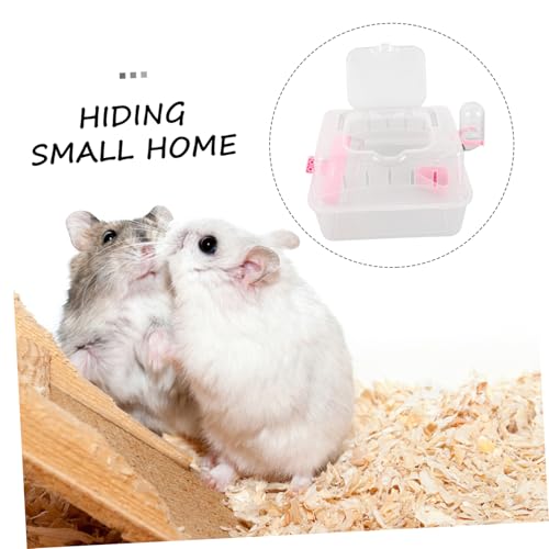 VICASKY Transparenter Hamster Reiseträger Käfig Tragbarer Kleintier Transportbox Multifunktional Sicherer Ausbruchsschutz Für Outdoor Wandern und Reisen VICASKY Transparenter Hamster Reiseträger Käfig Tragbarer Kleintier Transportbox Multifunktional Sicherer Ausbruchsschutz Für Outdoor Wandern und Reisen von VICASKY