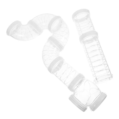 VICASKY Transparenter Hamster Tunnel Set DIY Verbindungsrohre für Kleintiere Flexibles Platzsparendes Außenspielgerät Erweiterbar für Mäuse Ratten und Andere Kleine Haustiere VICASKY Transparenter Hamster Tunnel Set DIY Verbindungsrohre für Kleintiere Flexibles Platzsparendes Außenspielgerät Erweiterbar für Mäuse Ratten und Andere Kleine Haustiere von VICASKY