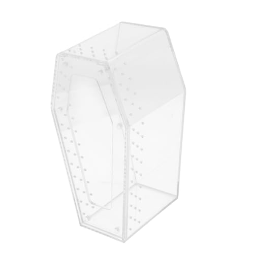 VICASKY Transparenter Reptilien Terrarium Stabiles Futter und Zuchtgehäuse für Kleine Spinnen Echsen und Insekten Kompakter Platzsparender Reptilienbehälter für Zuhause und Büro VICASKY Transparenter Reptilien Terrarium Stabiles Futter und Zuchtgehäuse für Kleine Spinnen Echsen und Insekten Kompakter Platzsparender Reptilienbehälter für Zuhause und Büro von VICASKY