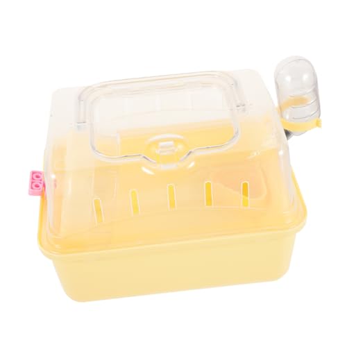 VICASKY Transportbox für Kleine Haustiere Hamster Tragetasche mit Dach aus Stabilem für Ausflüge Reisen und mit Hamstern und Mäusen von VICASKY