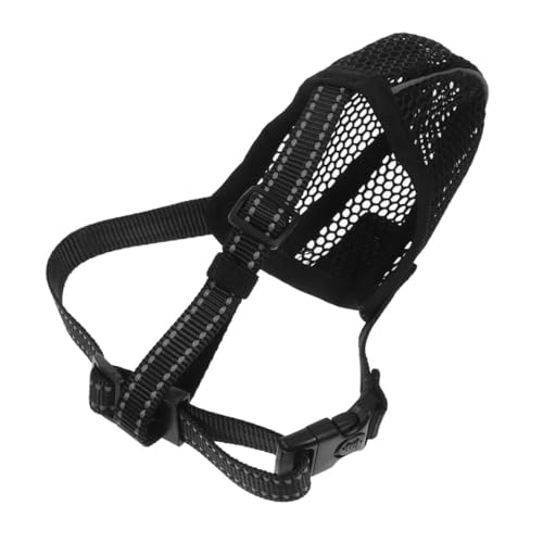 VICASKY Verstellbarer Hunde Korbmaulkorb aus Atmungsaktivem Mesh Weicher Maulschutz mit Polyester Schützt vor Beißen und Kauen Geeignet für Große Hunde Sicherer und Komfortabler Sitz VICASKY Verstellbarer Hunde Korbmaulkorb aus Atmungsaktivem Mesh Weicher Maulschutz mit Polyester Schützt vor Beißen und Kauen Geeignet für Große Hunde Sicherer und Komfortabler Sitz von VICASKY