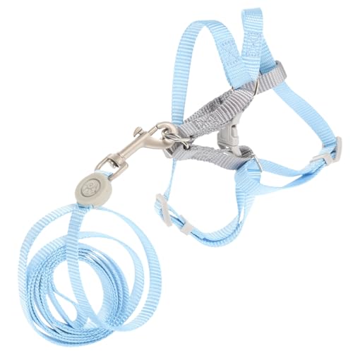 VICASKY Verstellbares Katzengeschirr und Leine Set Atmungsaktives Nylon für Babykatzen für Outdoor Aktivitäten Leicht und Langlebig Einfach Anzulegen Entfernen von VICASKY