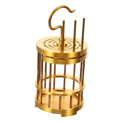 VICASKY Vintage Messing Vogelkäfig Hängend Dekorativer Käfig mit Sicheren Verschluss Geräumig für Kleine Vögel und Insekten Vielseitige Deko und Geschenkidee für und Garten VICASKY Vintage Messing Vogelkäfig Hängend Dekorativer Käfig mit Sicheren Verschluss Geräumig für Kleine Vögel und Insekten Vielseitige Deko und Geschenkidee für und Garten von VICASKY