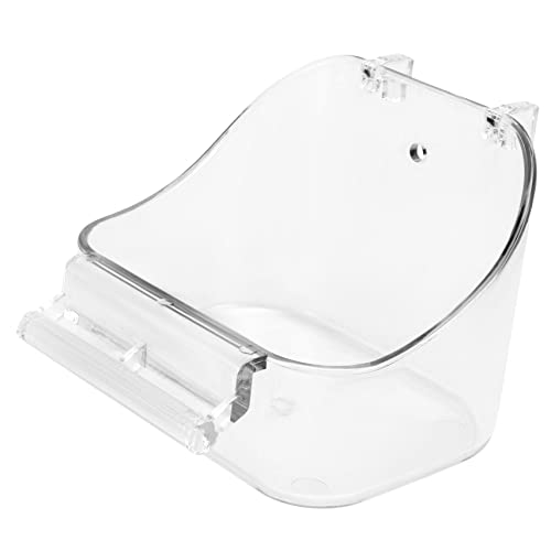 VICASKY Vogelbadewanne für Käfig Transparentes Badebecken für Papageien und Hamster Multifunktionale Futterstation zur Stressreduktion und Hautpflege und Robust VICASKY Vogelbadewanne für Käfig Transparentes Badebecken für Papageien und Hamster Multifunktionale Futterstation zur Stressreduktion und Hautpflege und Robust von VICASKY