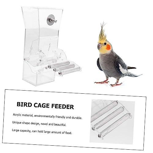 VICASKY Vogelfutterautomat aus Hängend mit Saugnapf für Innen und Außenbereiche für Einfache und Langlebige Materialien Futterstation von VICASKY