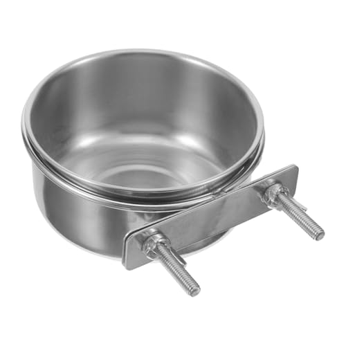 VICASKY Vogelfutterschale mit Doppelschraubenbefestigung Futter und Wassernapf für Käfigvögel Wie Papageien Wellensittiche und Kleine Hygienisches von VICASKY
