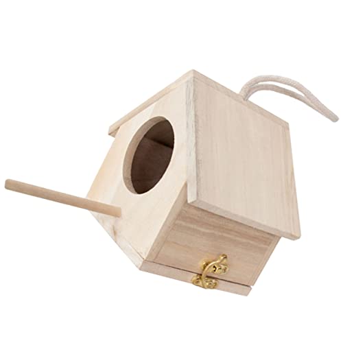 VICASKY Vogelhaus aus Holz für Hängender Futterspender für Kleine Vögel Dekorativer Nistkasten für Garten und Balkon Wetterfest und Sicher für Vögel VICASKY Vogelhaus aus Holz für Hängender Futterspender für Kleine Vögel Dekorativer Nistkasten für Garten und Balkon Wetterfest und Sicher für Vögel von VICASKY