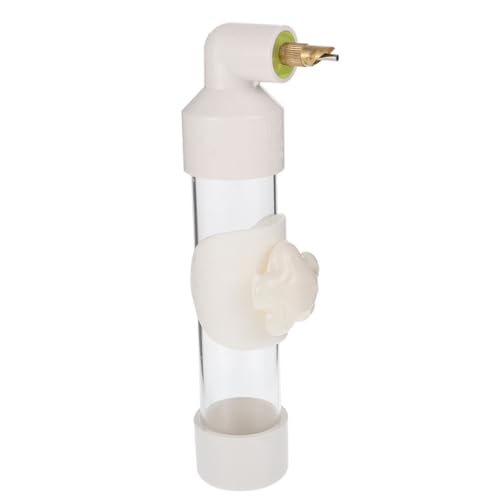 VICASKY Vogeltrinker Füttern Groß Futterspender Lovebirds Wasserspender Futterstelle Für Wasservögel Wasserspender Für Vögel Wasserbehälter Für Kleine Vögel Trinken Papagei PVC Weiß von VICASKY