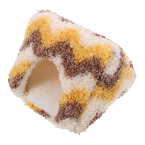VICASKY Warmer Kleintier-schlafhöhlenkorb aus Weichem Korallenfleece Gemütliches Nest für Hamster Flughörnchen Eichhörnchen und Kleine Haustiere für Winterruhe und Transport von VICASKY