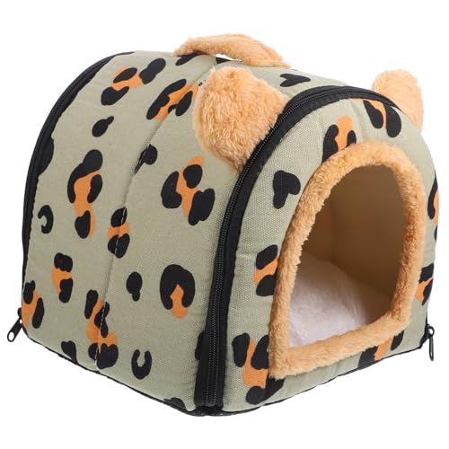 VICASKY Warmes Hamsterversteck Gemütliches Meerschweinchen Nest für Kleine Haustiere Komfortable Rückzugsmöglichkeit mit Einzigartigem Druckdesign für Kalte Monate VICASKY Warmes Hamsterversteck Gemütliches Meerschweinchen Nest für Kleine Haustiere Komfortable Rückzugsmöglichkeit mit Einzigartigem Druckdesign für Kalte Monate von VICASKY