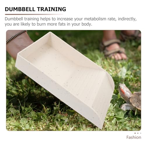 VICASKY Wasserschale Schildkröten mit Sonnenplatz Kunststoff Langlebig rutschfest Reptilien Futter Trinkschale für Schildkröten Frösche Eidechsen Terrarienzubehör von VICASKY