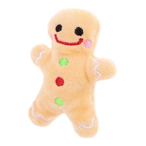 VICASKY Weihnachtliches Plüschspielzeug für Kauspielzeug im Lebkuchenmann Design Sicher für Zähne für Reduzierung von Zerstörungsverhalten die Weihnachtszeit VICASKY Weihnachtliches Plüschspielzeug für Kauspielzeug im Lebkuchenmann Design Sicher für Zähne für Reduzierung von Zerstörungsverhalten die Weihnachtszeit von VICASKY
