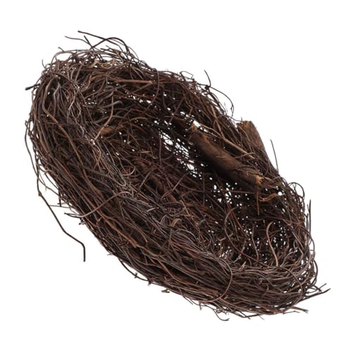 VICASKY Wetterfestes Rattan Vogelhaus Handgefertigtes Hängendes Nest für Wellensittiche Natürliche Garten und Baumdekoration für Innen und Außenbereich VICASKY Wetterfestes Rattan Vogelhaus Handgefertigtes Hängendes Nest für Wellensittiche Natürliche Garten und Baumdekoration für Innen und Außenbereich von VICASKY