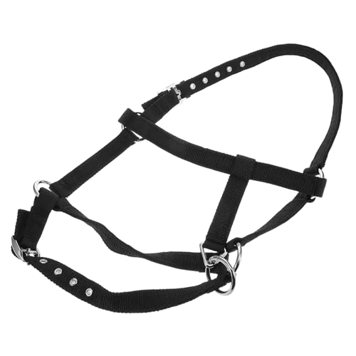 VICASKY Zubehör Für Die Reitausbildung Ziegenausrüstung Schafausrüstung Wadenhalfter Abreißbares Halfter Pferdehalfter Aus Seil Ziegenhalfter Wegbrechendes Pferdehalfter Nylon Black von VICASKY