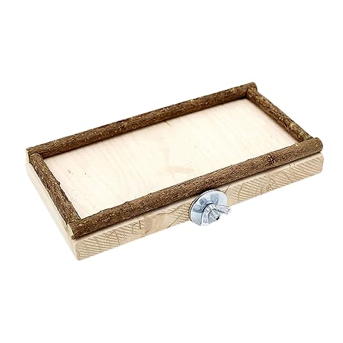 VICASKY Holz Papageien Springen Bord Spielzeug Fütterung Box Für Vögel Bewegung Entwicklung Sprungkraft Koordination Nymphensittiche Sittiche Papageien Kleinvögel Praktisch Sichere Einfach von VICASKY